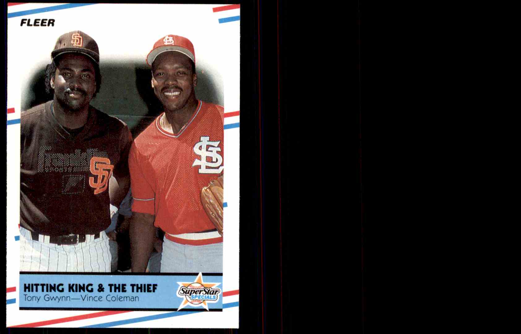 1988 Fleer  Baseball Tony Gwynn, Vince Coleman #634