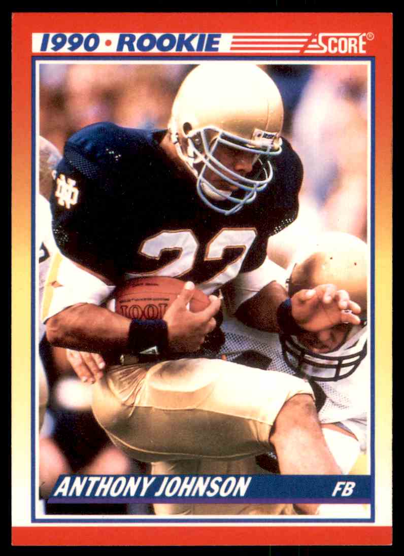 1990 Score Football NFL Anthony Johnson #624