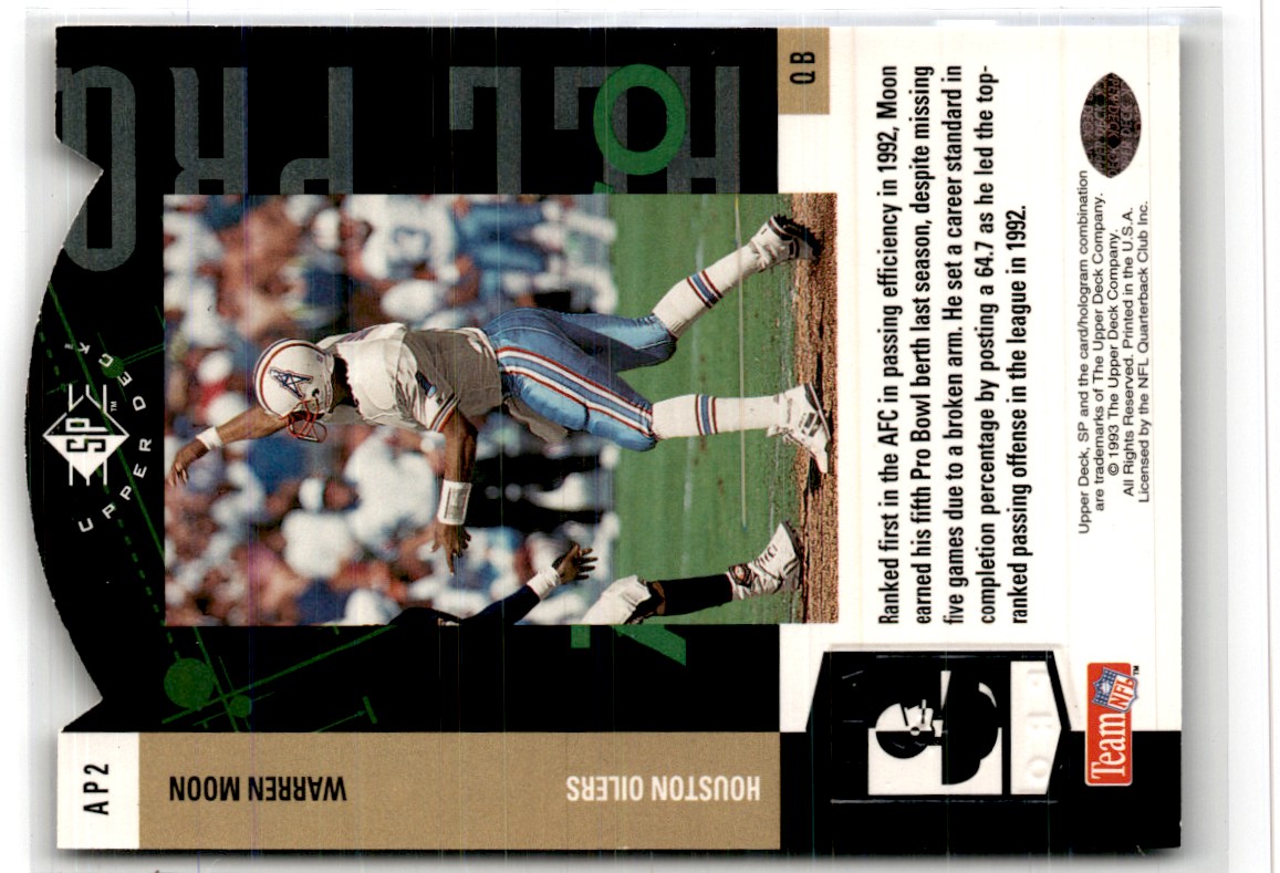 1993 Topps FantaSports Winners Houston Oilers #2 card back image
