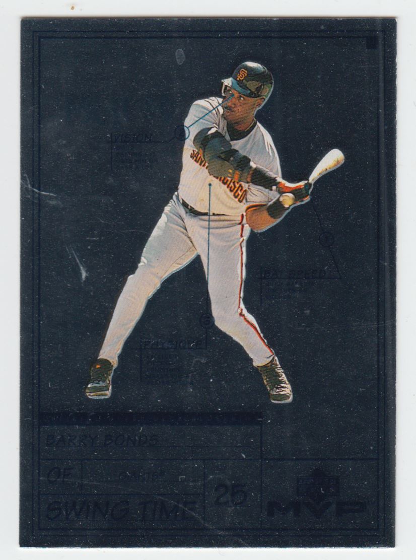 1999 Upper Deck MVP Swing Time Barry Bonds #S7 on Kronozio