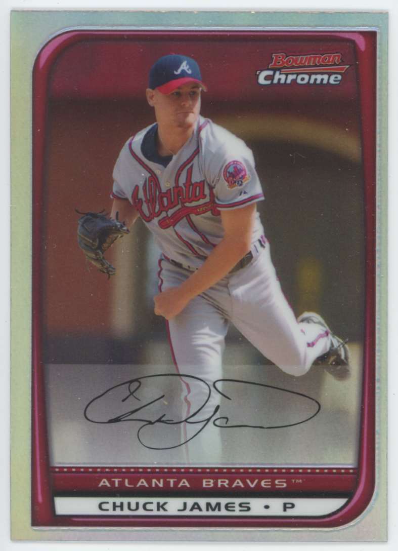 2008 Bowman Chrome Refractors Chuck James #154
