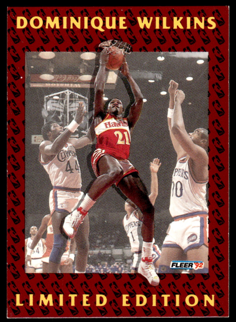dominique wilkins limited edition card 1991-92 Fleer Dominique Wilkins Limited Edition Dominique Wilkins #11 on  Kronozio