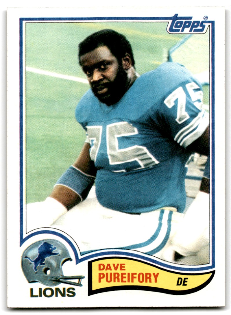 1982 Topps Dave Pureifory Detroit Lions #346 | eBay