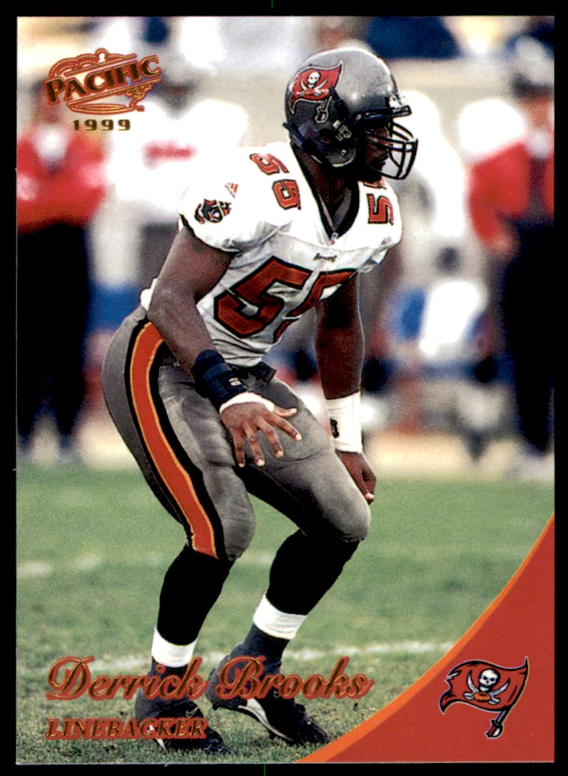 1999 Pacific Copper Derrick Brooks /199 Buccaneers #380 *Noles2148