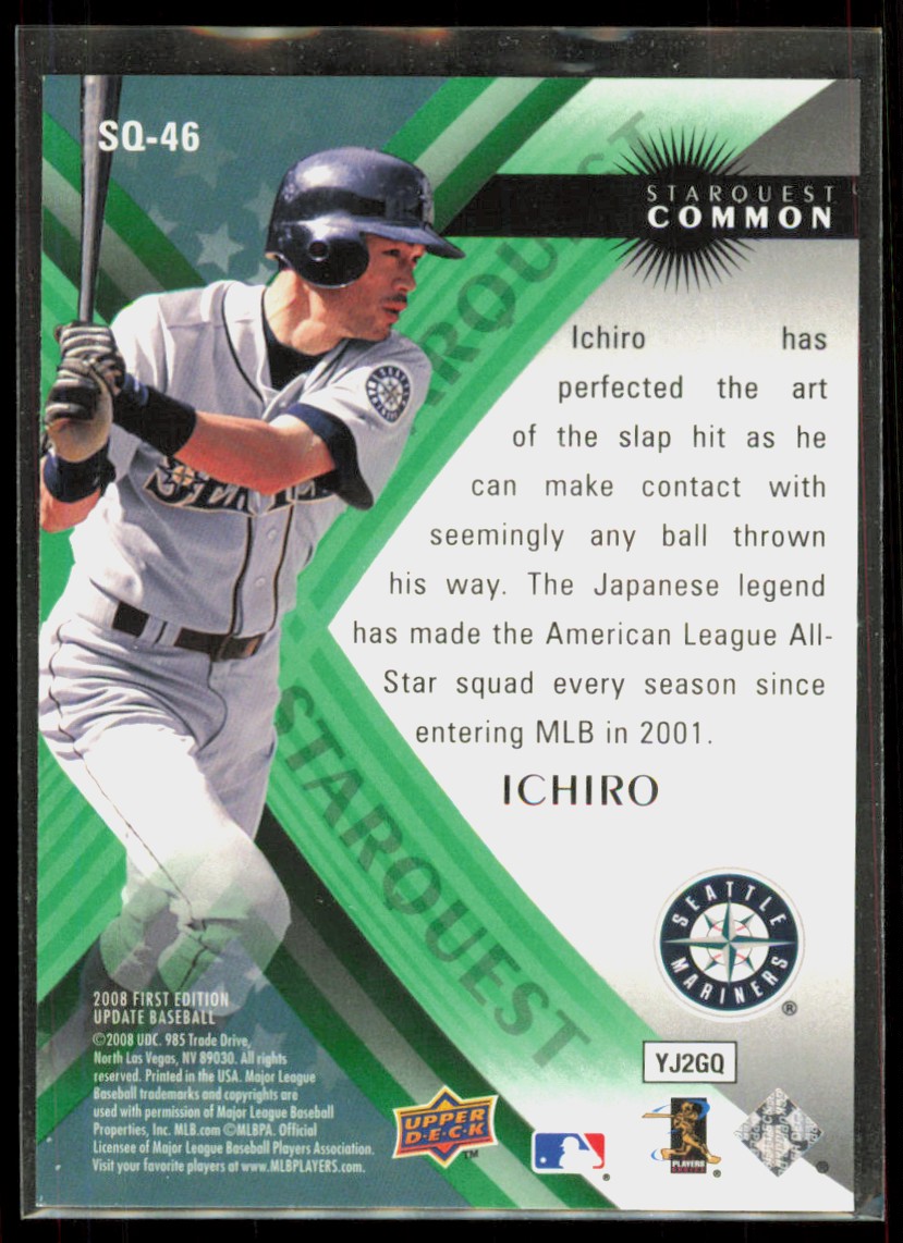 2008 Upper Deck StarQuest Ichiro Suzuki Seattle Mariners #SQ-46