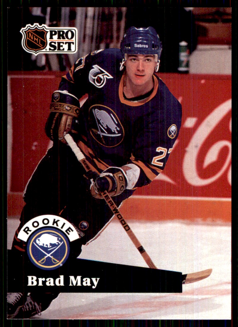 1991-92 Pro Set Brad May Buffalo Sabres #523 | eBay