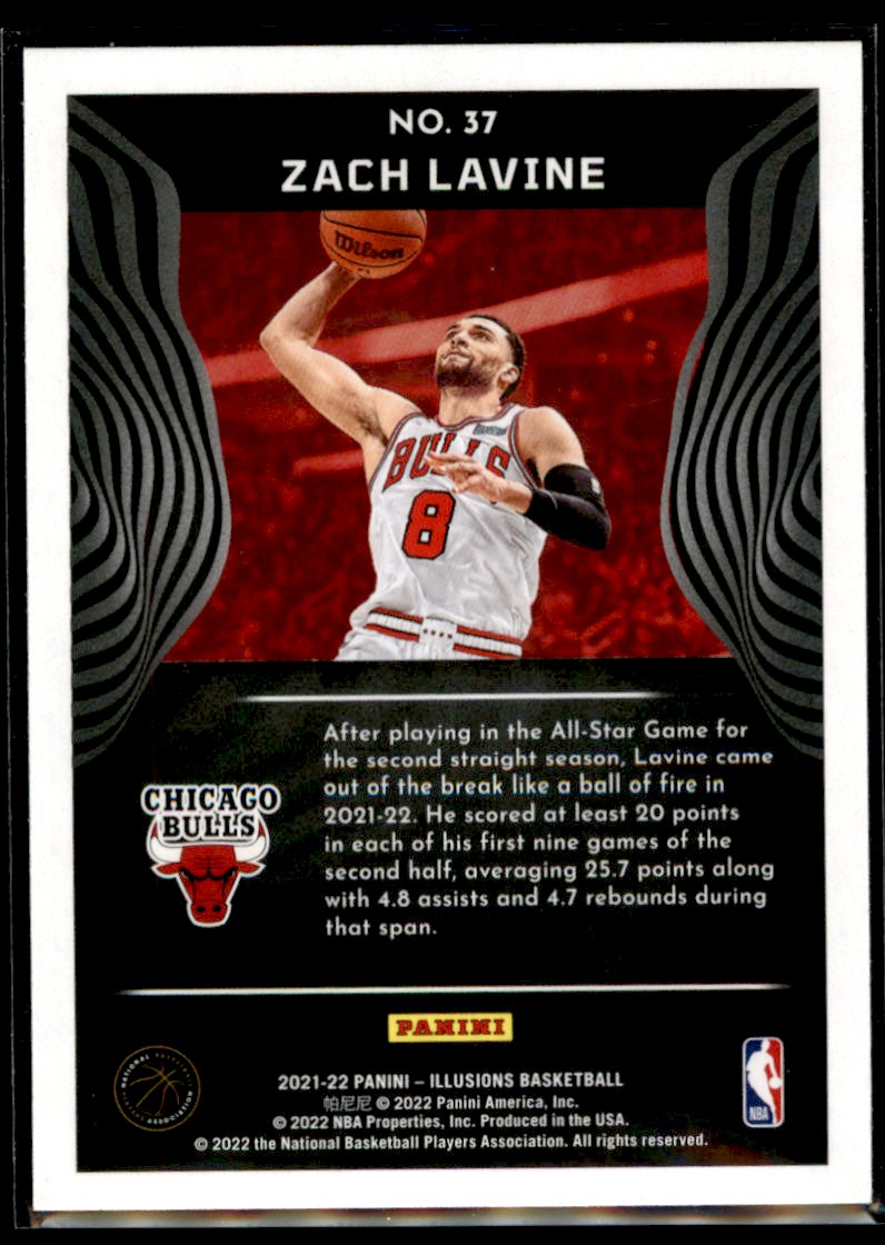 2021-22 Panini NBA Sticker u0026amp; Card Collection Zach LaVine #80 on Kronozio