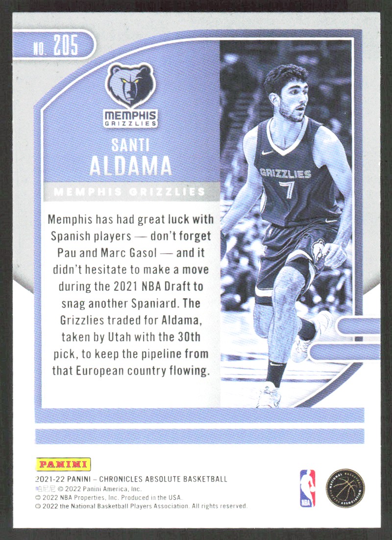 2021-22 7490E PANINI CHRONICLES ABSOLUTE ASIA SCOPE SP Santi