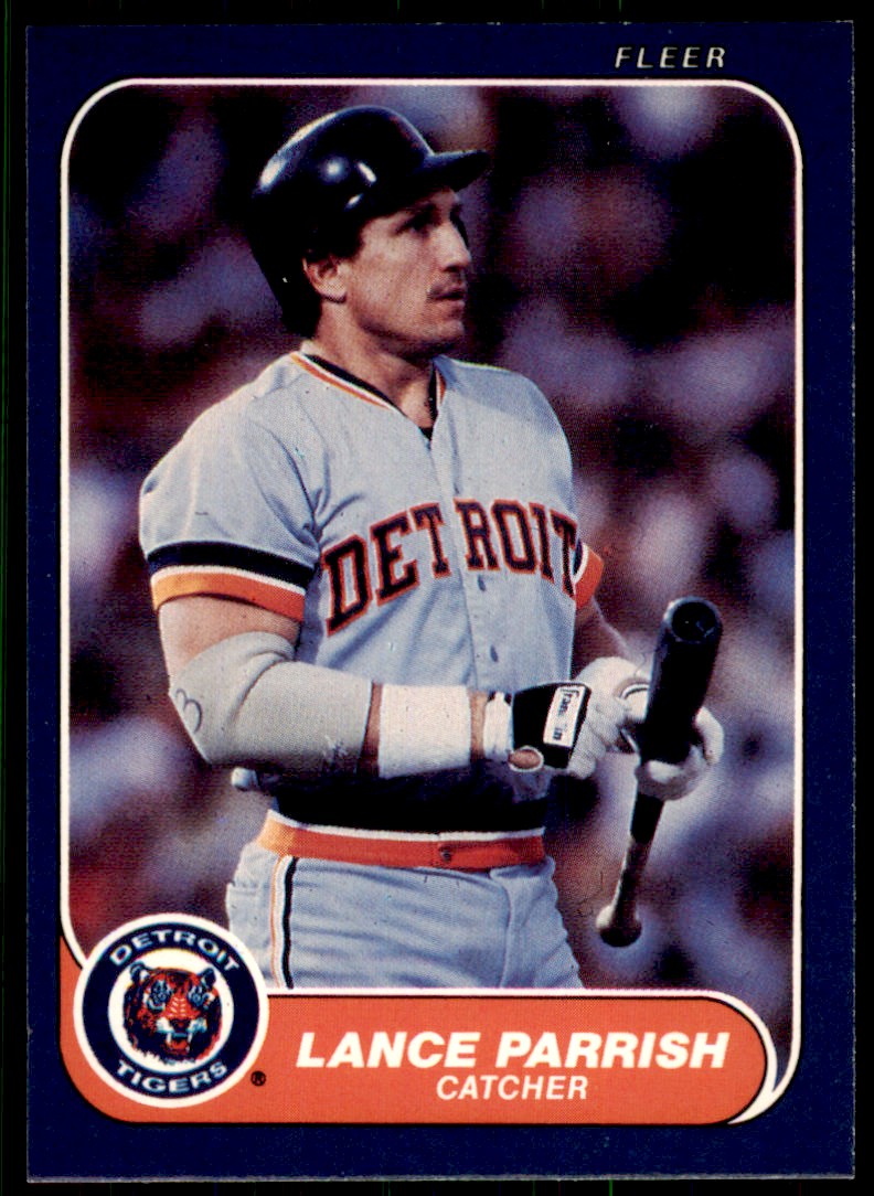 1986 Fleer baseball Lance Parrish . Detroit Tigers #234 | eBay