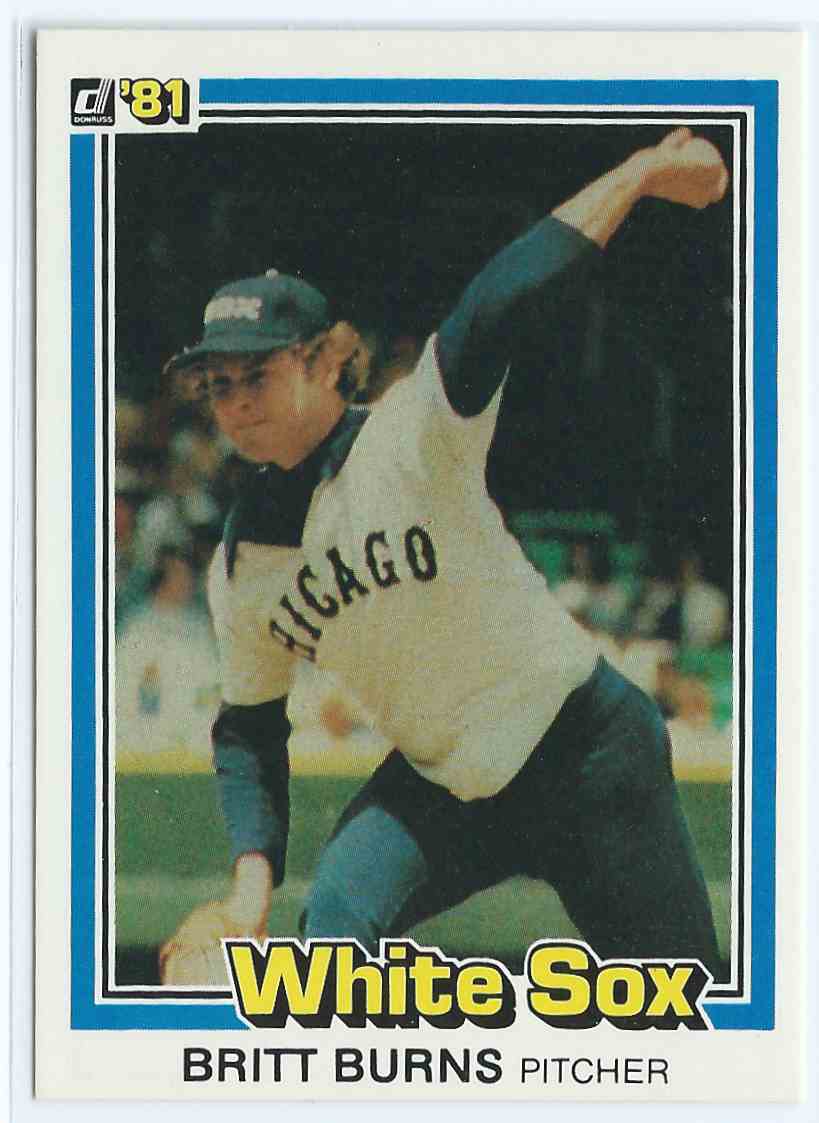 1981 Donruss Britt Burns #279