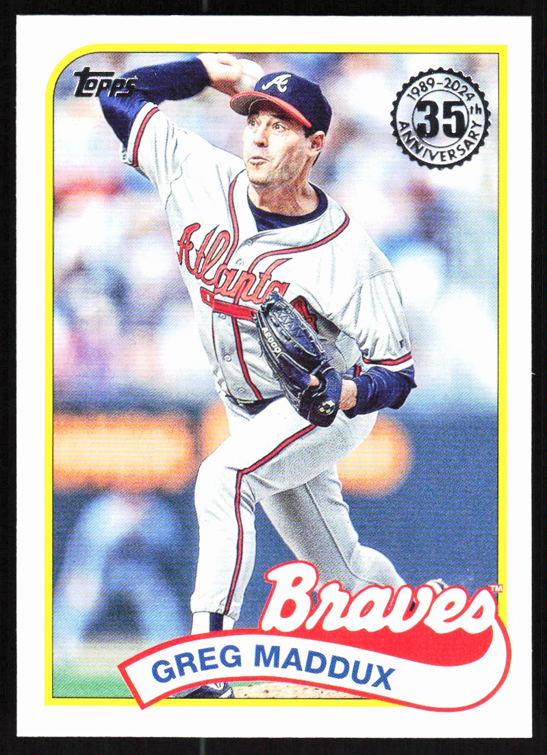 2024 Topps Series 1 1989 Baseball Greg Maddux Atlanta Braves #89B