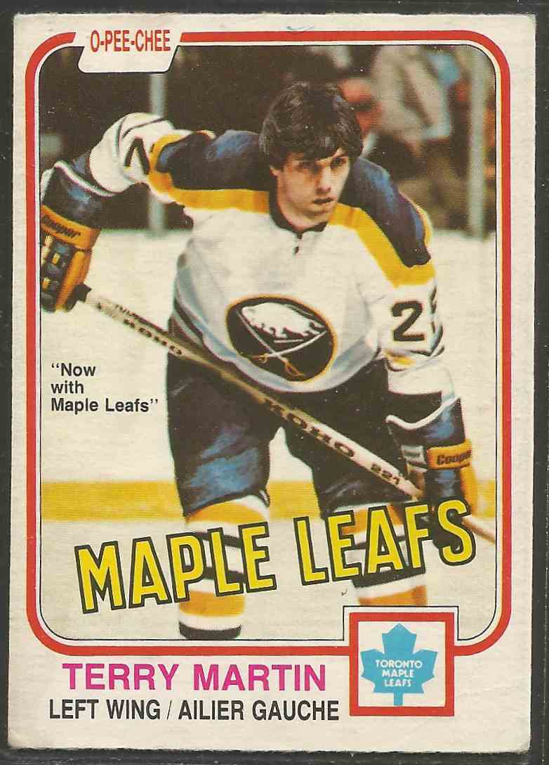 1981-82 O-Pee-Chee Terry Martin #321