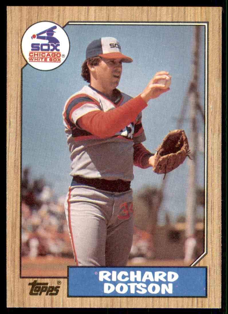 1987 Topps Richard Dotson 720 eBay
