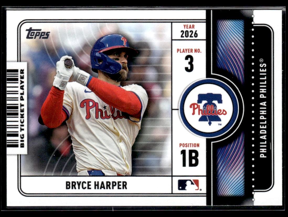 2026 Topps Series 1 Big Ticket Players Bryce Harper Phillies #BTP