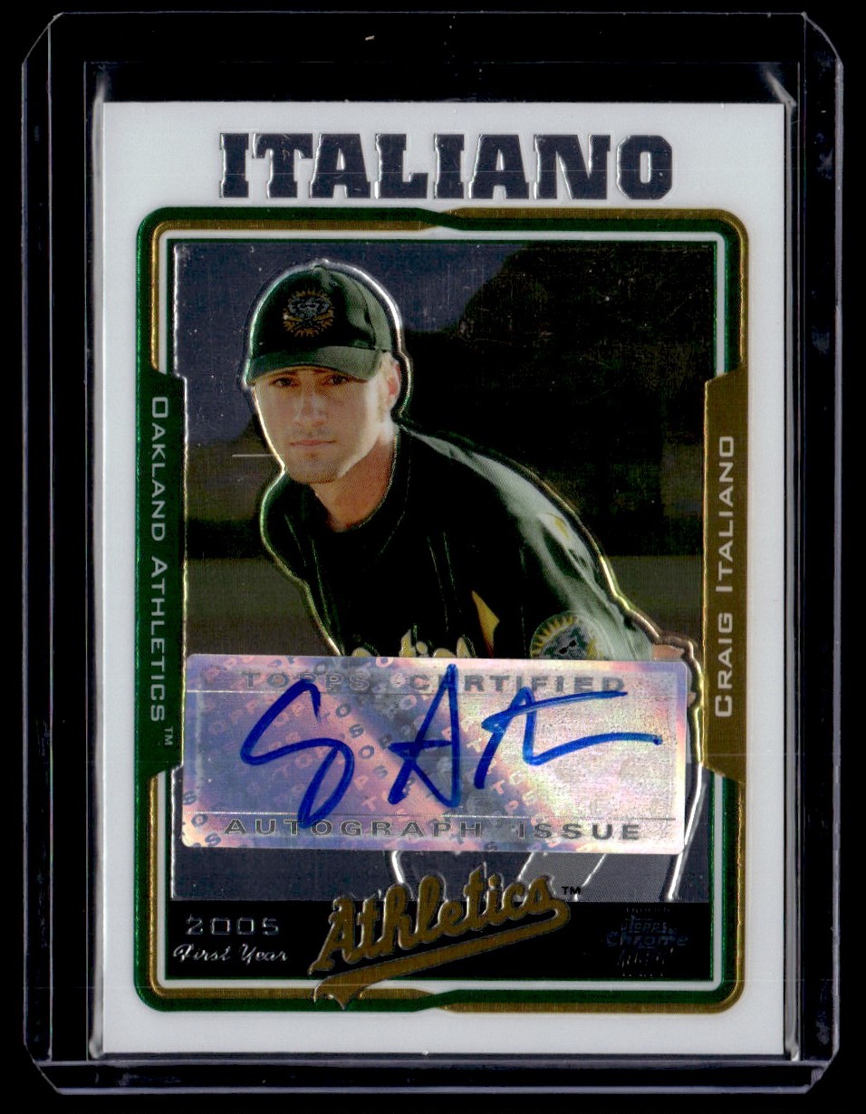 2005 Topps Chrome Update Auto Craig Italiano #UH231 card front image