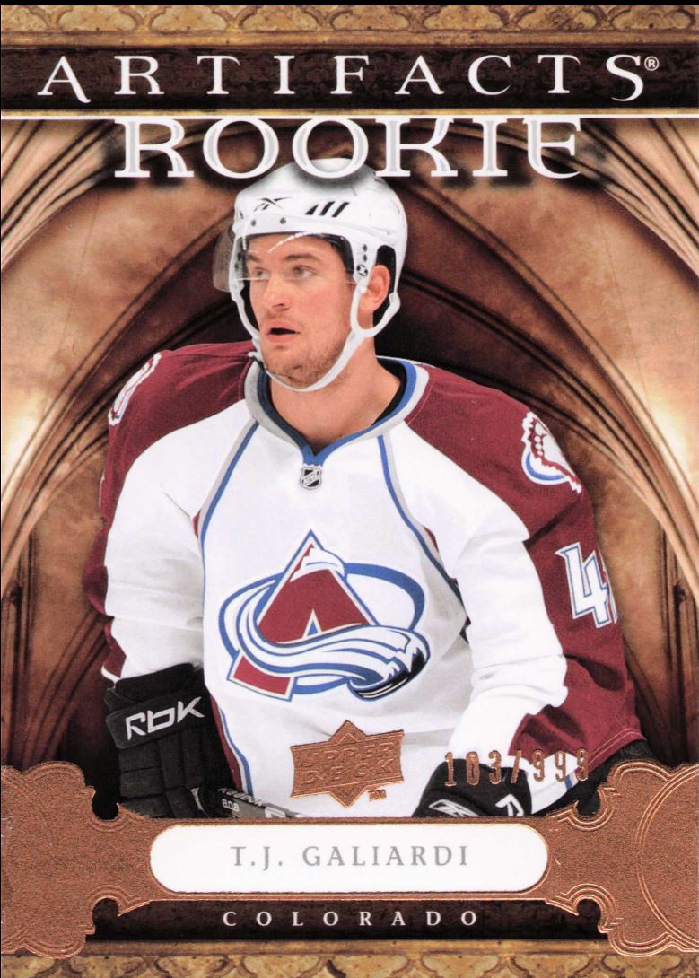 2009-10 Upper Deck Artifacts Gold Spectrum T.J. Galiardi #193