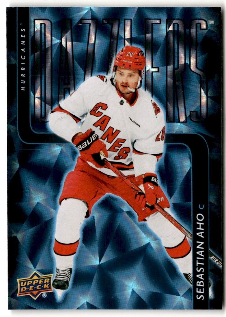 Sebastian Aho 2025-26 Upper Deck Dazzlers Blue #DZ-28 Carolina