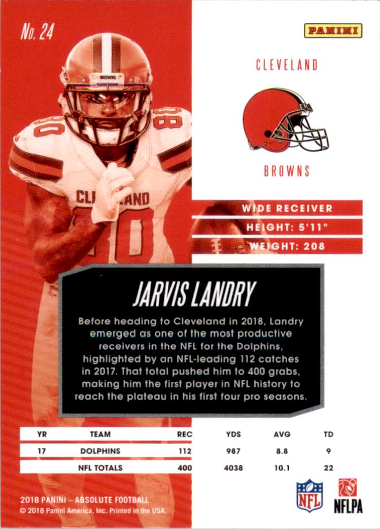 2018 Absolute Jarvis Landry #24 on Kronozio