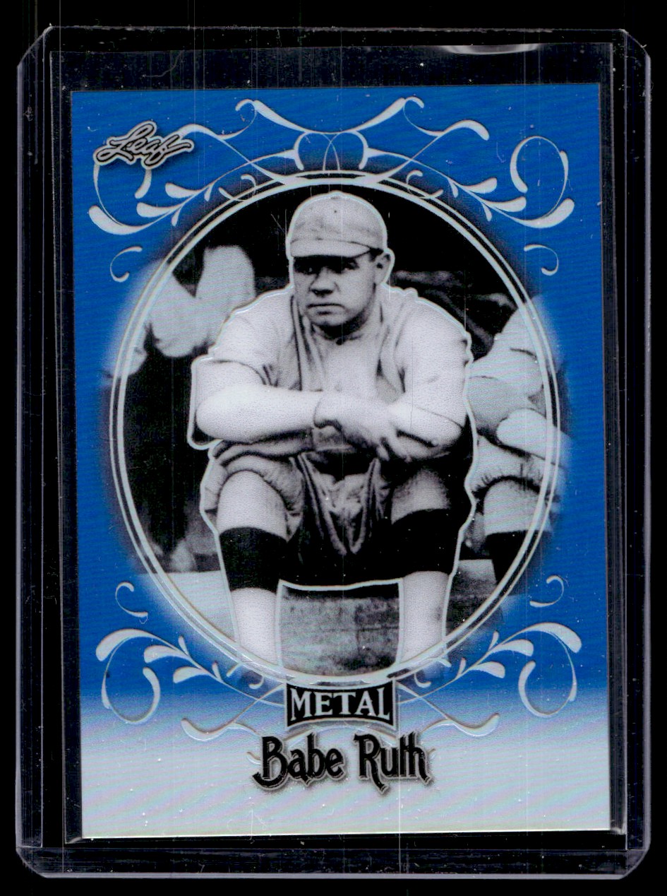 ベーブルース　Babe Ruth ホーム・スチール 2019 Leaf Metal Babe Ruth Collection Blue Babe Ruth /50 New York
