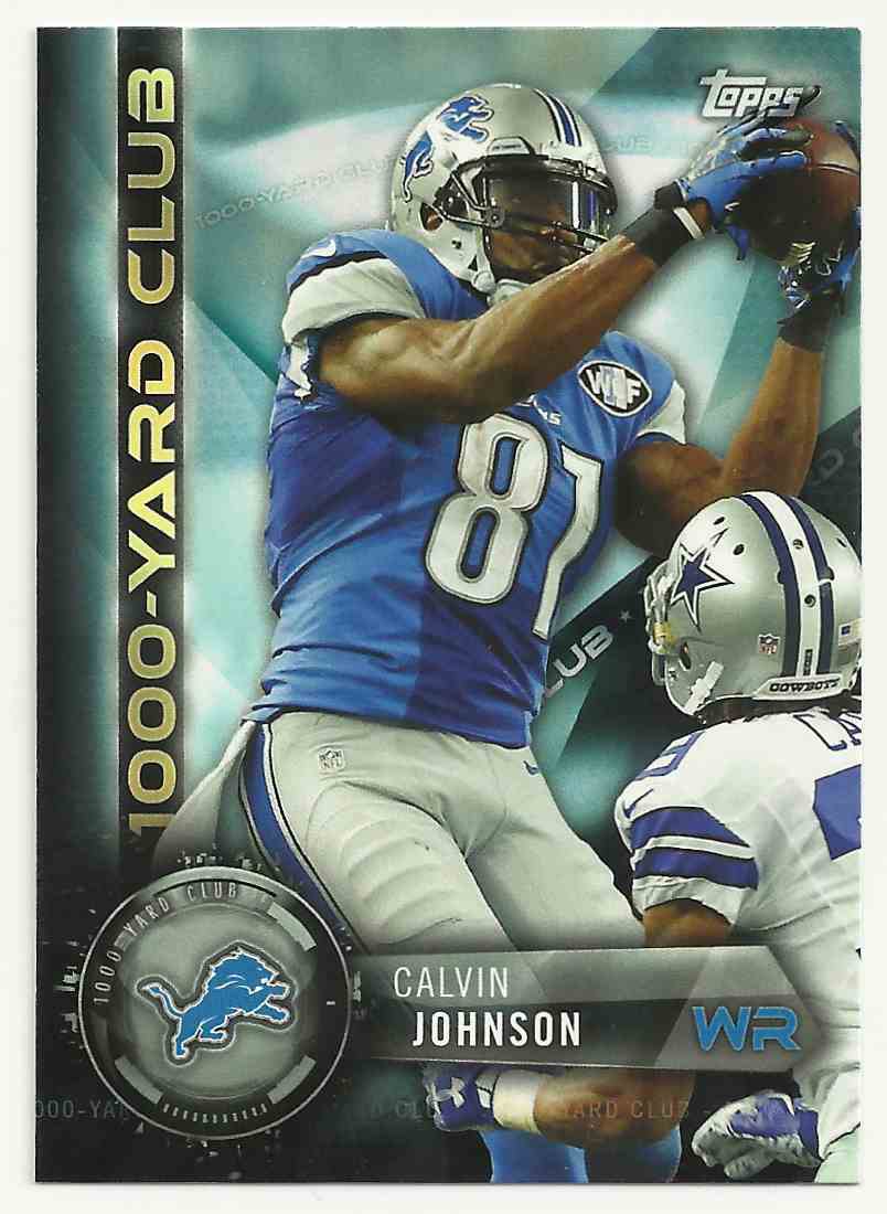 Calvin Johnson Detroit Lions Trading Cards Set