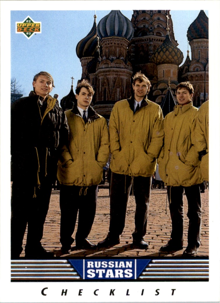 1992-93 Upper Deck Russian Stars Checklist #333