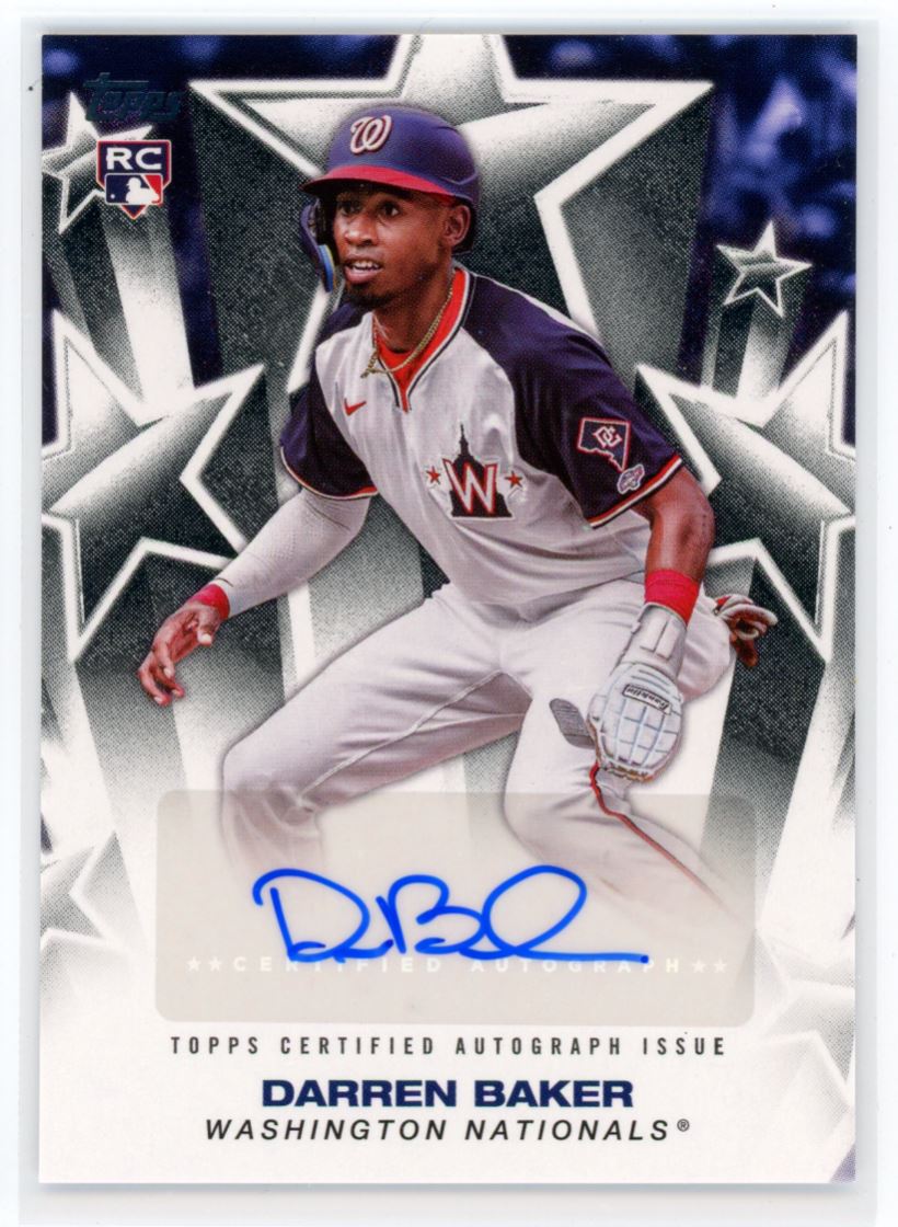 2025 Topps Baseball Stars Autographs Darren Baker RC Auto