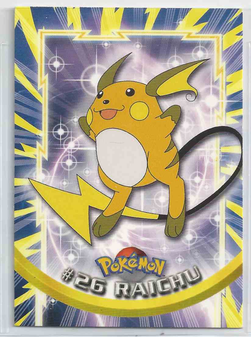 1999 Topps Pokemon Tv Animation Series Raichu #26 on Kronozio