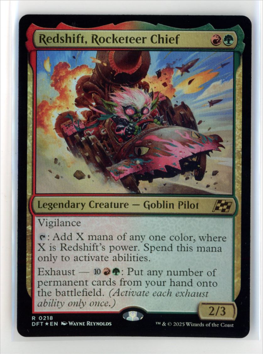 MtG DFT Redshift, Rocketeer Chief #218 FOIL | eBay