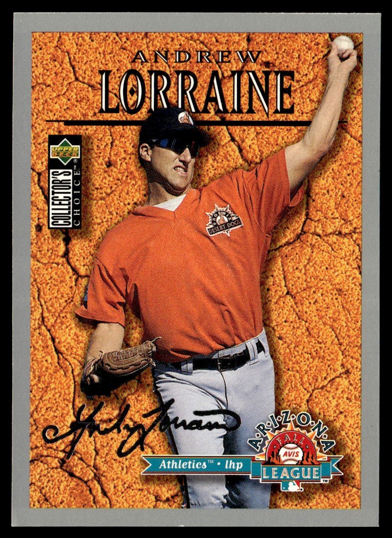 1996 Collector's Choice Silver Signiture Andrew Lorraine Rookie