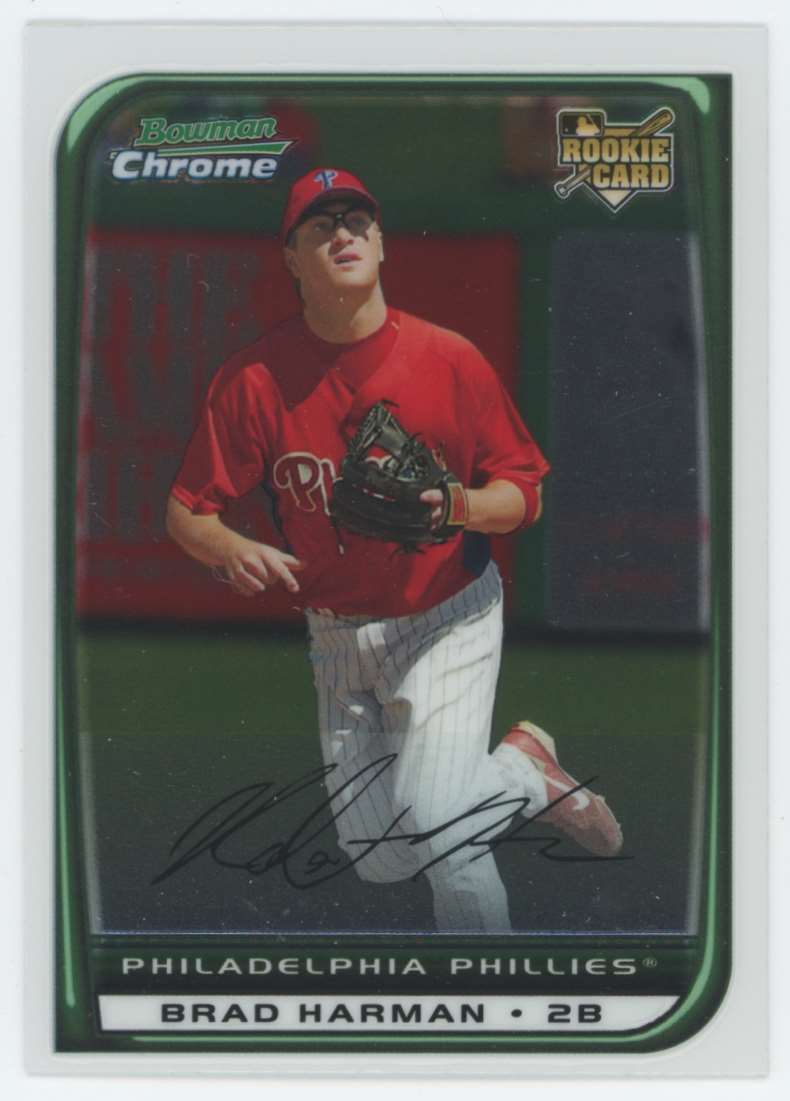 2008 Bowman Chrome Brad Harman #196