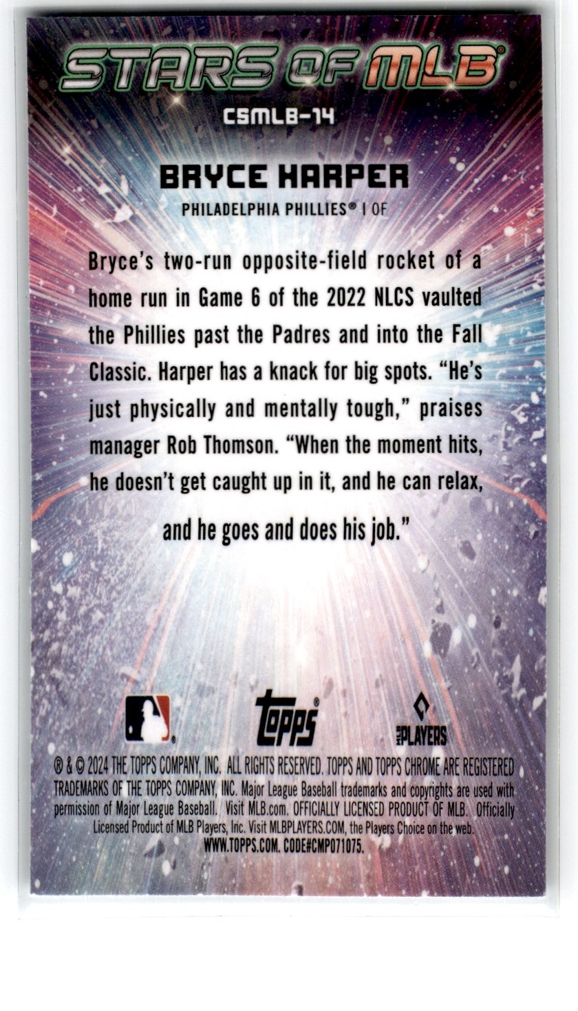 2024 Topps Stars of MLB Chrome Bryce Harper Philadelphia