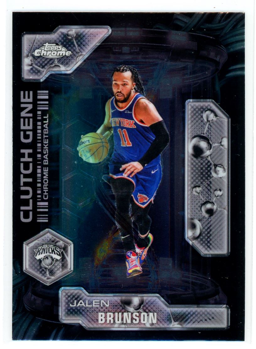 2025-26 Topps Chrome Clutch Gene Jalen Brunson New York Knicks #CG