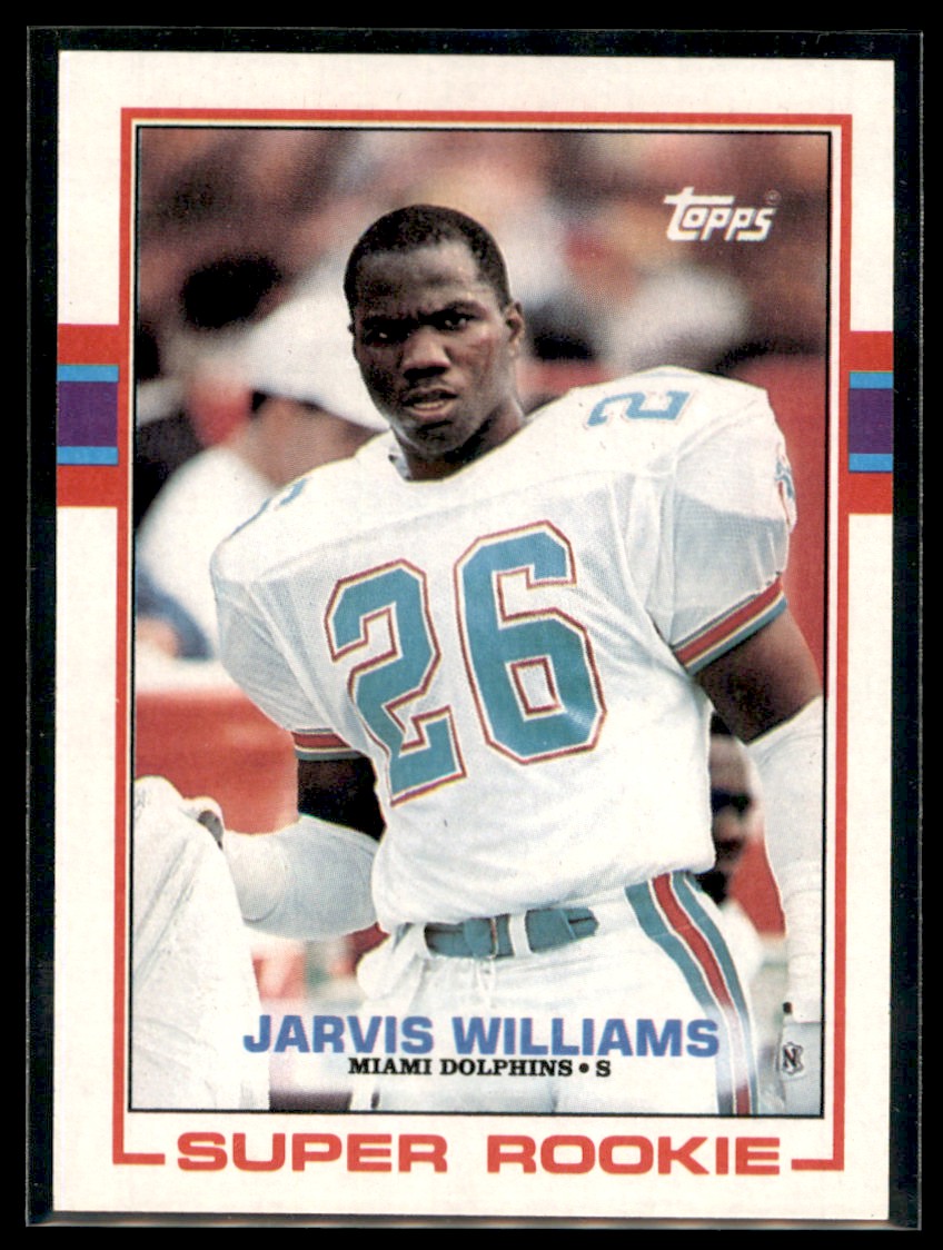 1989 Topps Jarvis Williams Rookie Miami Dolphins #291 - Picture 1 of 2