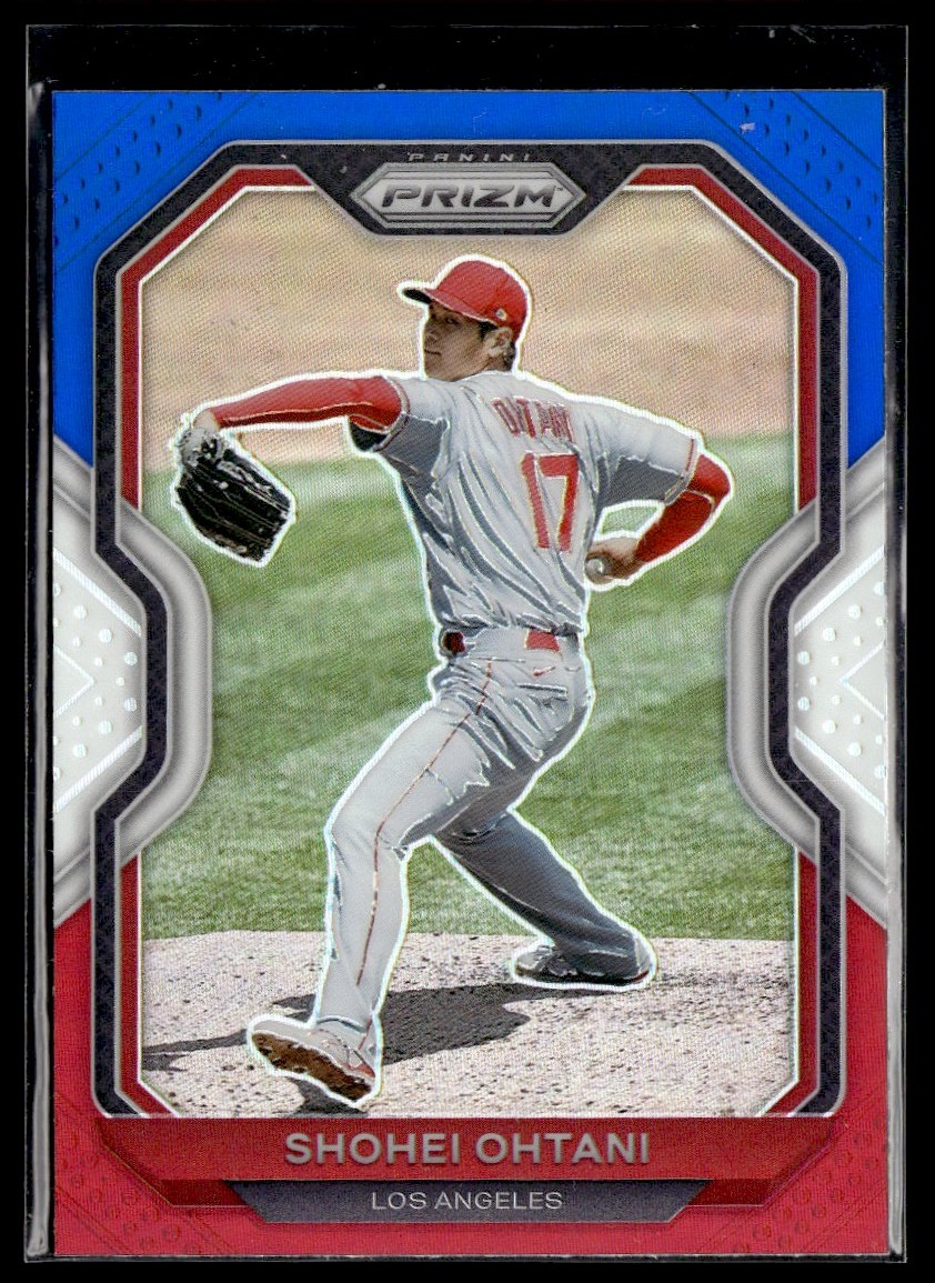 2021 Panini Prizm Red White Blue Shohei Ohtani Los Angeles Angels