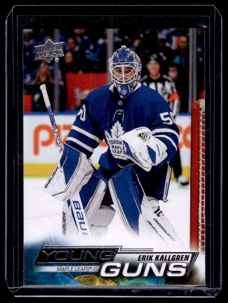 2022-23 Upper Deck Series 1 Young Guns Erik Kallgren #208 on Kronozio