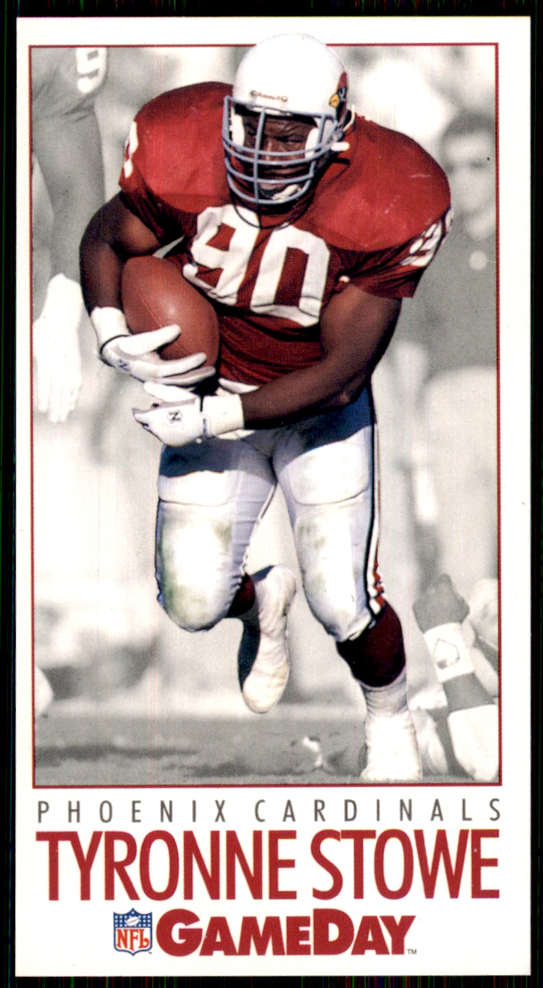 1992 GameDay Tyronne Stowe Rookie Phoenix Cardinals #365 NFL