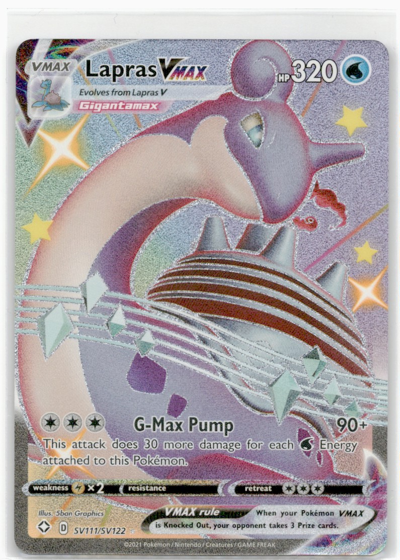lapras vmax pokemon card Amazon.com: Pokemon – Lapras VMAX 050/202 – Sword & Shield - Ultra Rare –  Foil