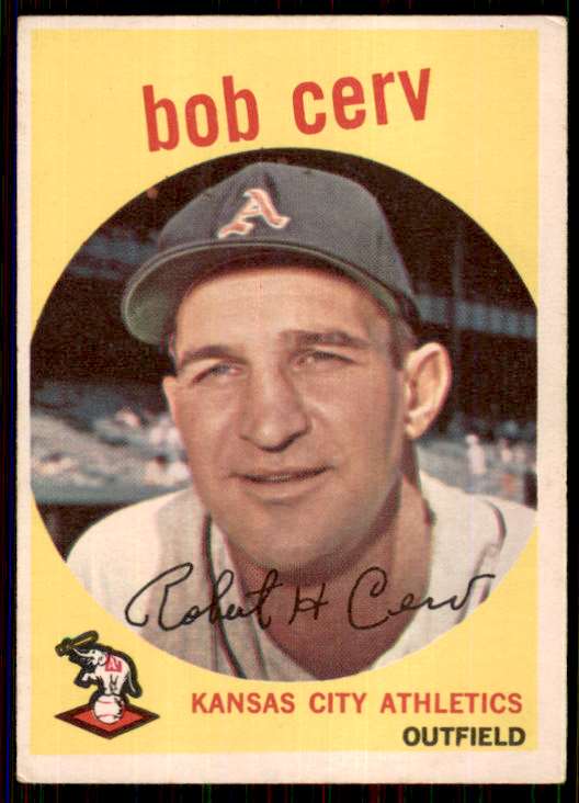 1959 Topps Vg-EX Bob Cerv #100 on Kronozio