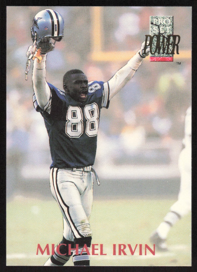 1992 Pro Set Power Michael Irvin #88 Dallas Cowboys