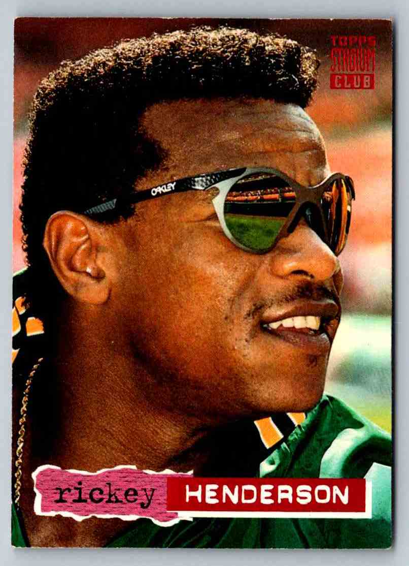 1994 Stadium Club Rickey Henderson #654