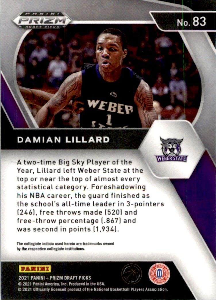 その他 prizm 75th logo damian lillard SSP 2021 Panini Prizm NBA 75th Logo #6 Damian Lillard NBA 75th
