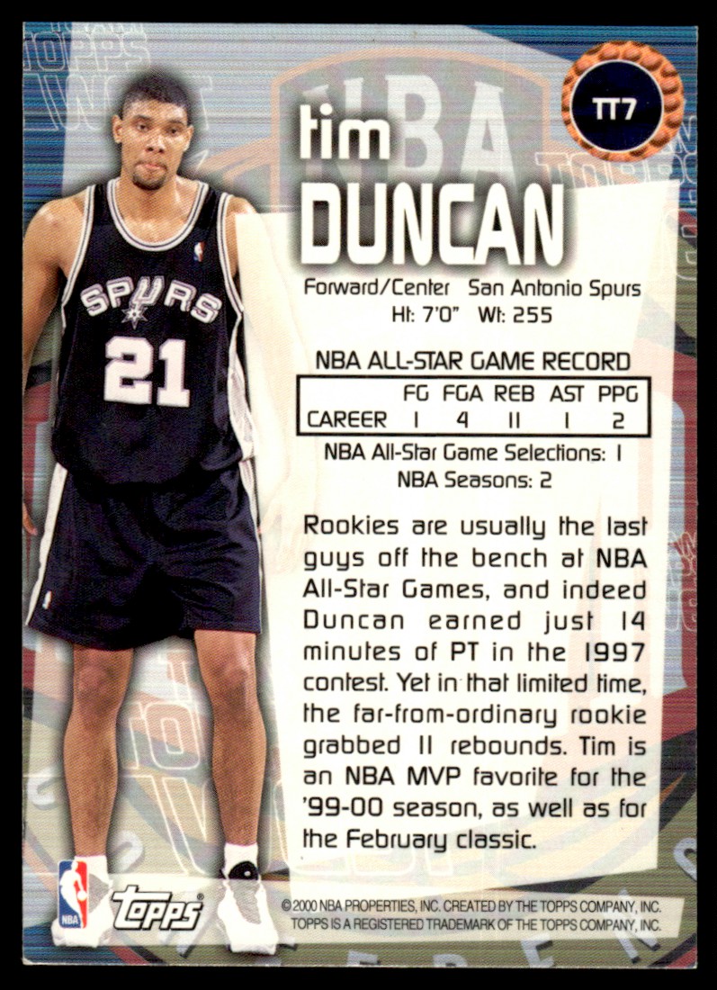 その他 99-00 ATOMIC REFRACTOR TIM DUNCAN Tim Duncan 1997 Bowman's