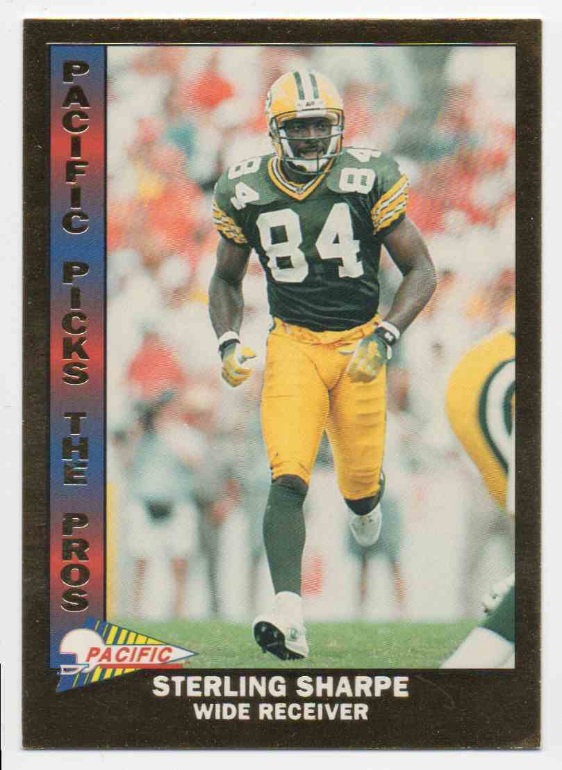 1993 Pacific Picks The Pros Gold Sterling Sharpe #2 on Kronozio