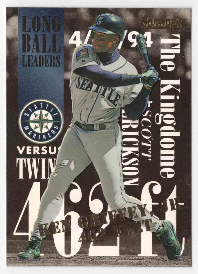 1995 Donruss Long Ball Leaders Ken Griffey JR. #3 on Kronozio