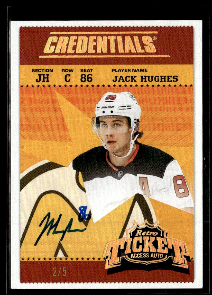 2024-25 Upper Deck Credentials Retro Ticket Access Auto Jack
