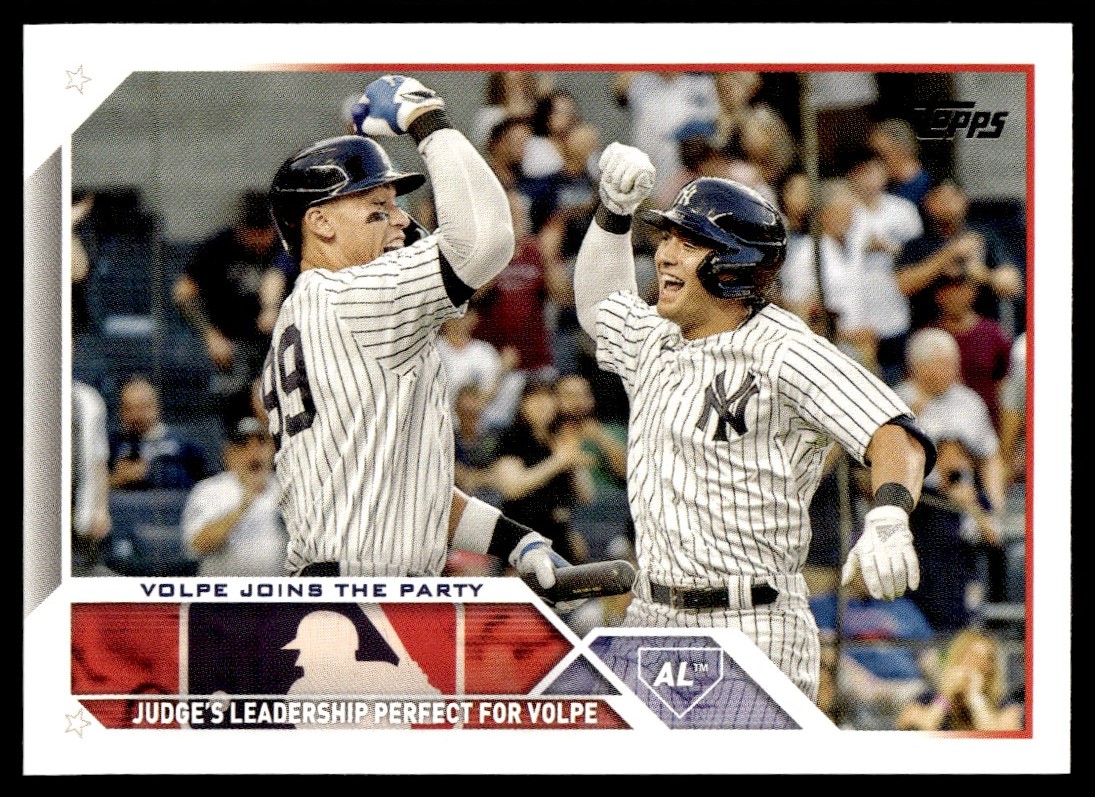 2023 Topps Update Volpe Joins the Party (Anthony Volpe/Aaron Judge) #US269