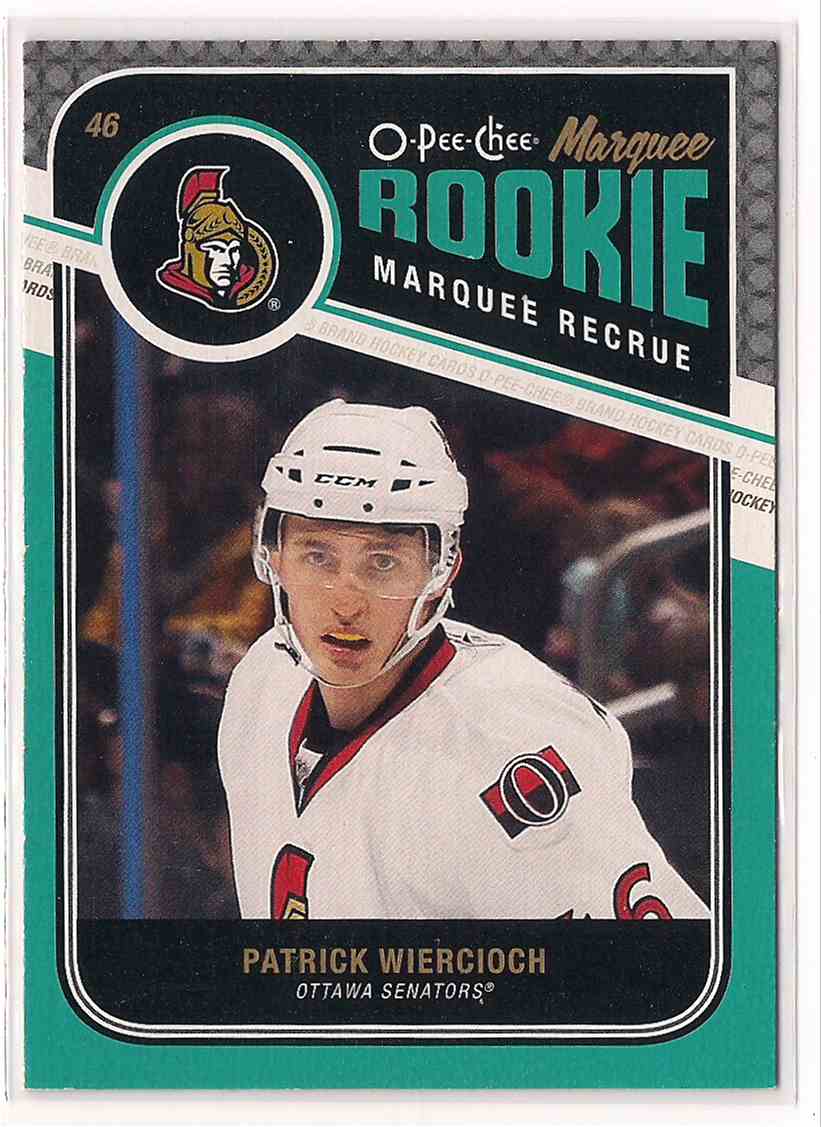2011-12 O-Pee-Chee Marquee Rookie Patrick Wiercioch #563