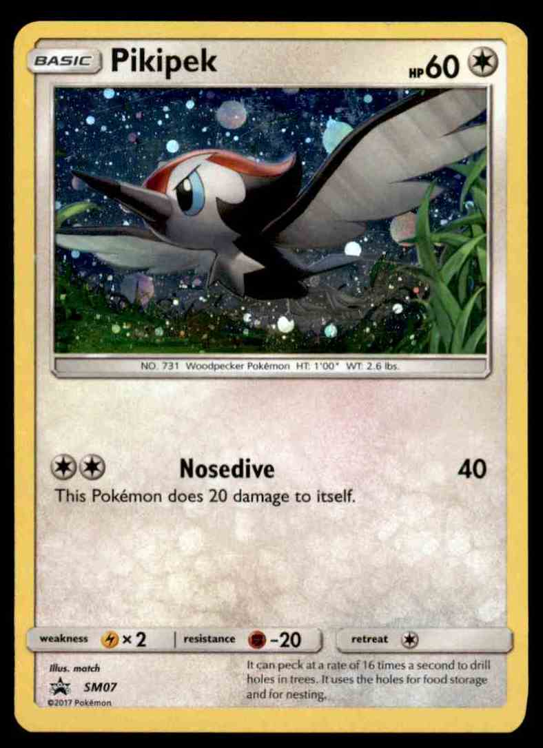 Pokemon Card Pikipek Near Mint SM07 Sun & Moon Holo eBay