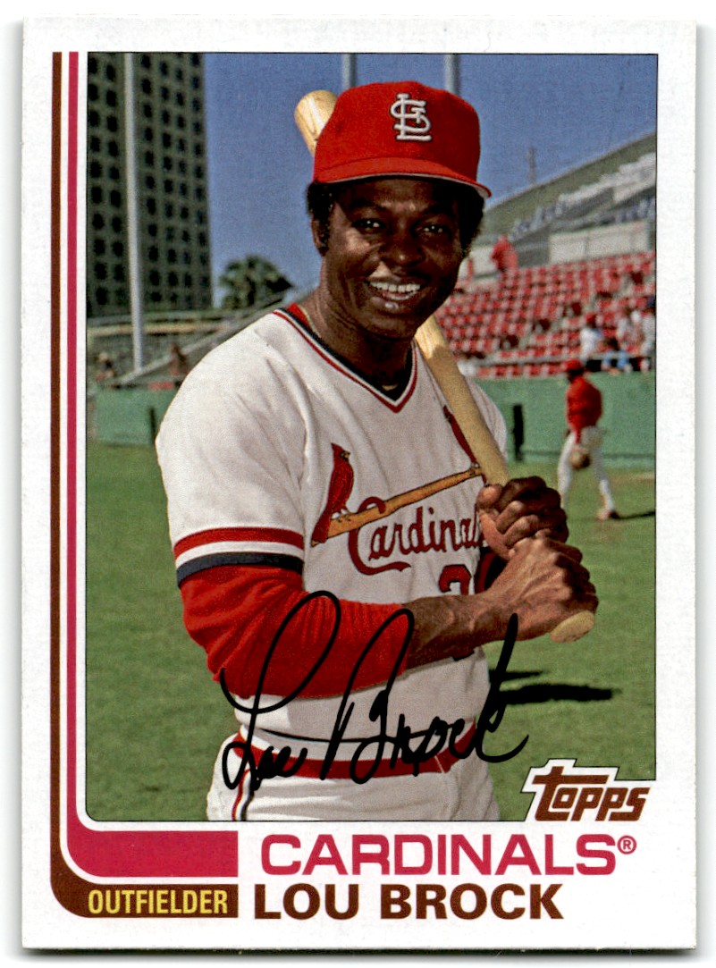 2017 Topps Archives Lou Brock #140 card front image