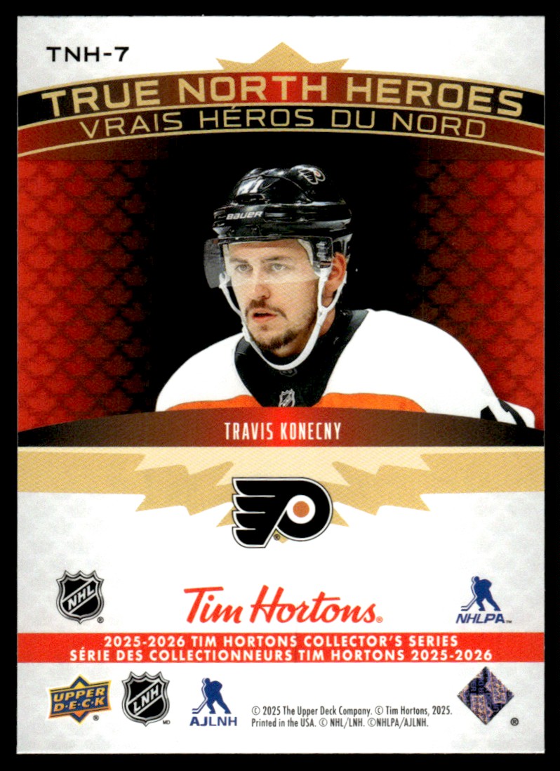 2025-26 Upper Deck Tim Hortons True North Heroes Travis Konecny